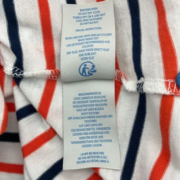 Boden Great Breton You've Earned These Stripes Long Sleeve Scoop Neck Tee 6 - Picture 7 of 8